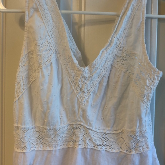 White Cotton Dress - Picture 2 of 3
